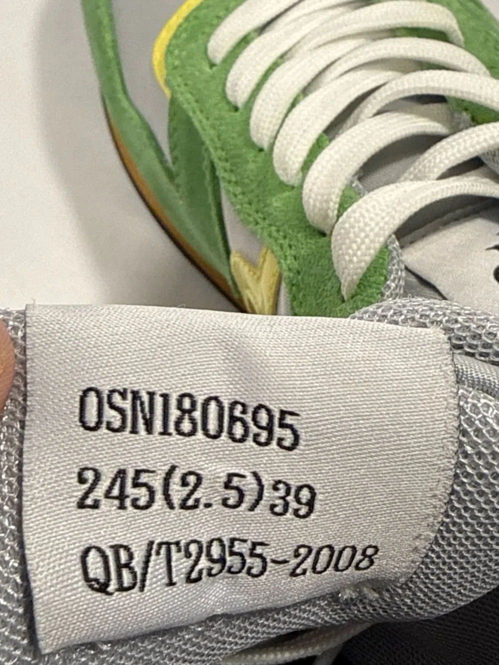 OPP France Suede Runner Sneakers — Green/Grey/Yellow/Pink Size US Women’s 8🍏